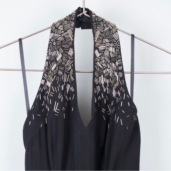 Ted baker black with sequins size 2 dress - Picture 3 of 10